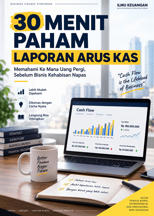 Sampul ebook 30 Menit Paham Laporan Arus Kas